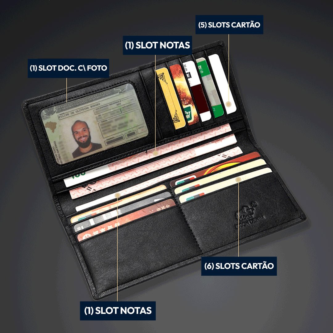 Herrenbörse aus echtem Leder – Hunter Stil