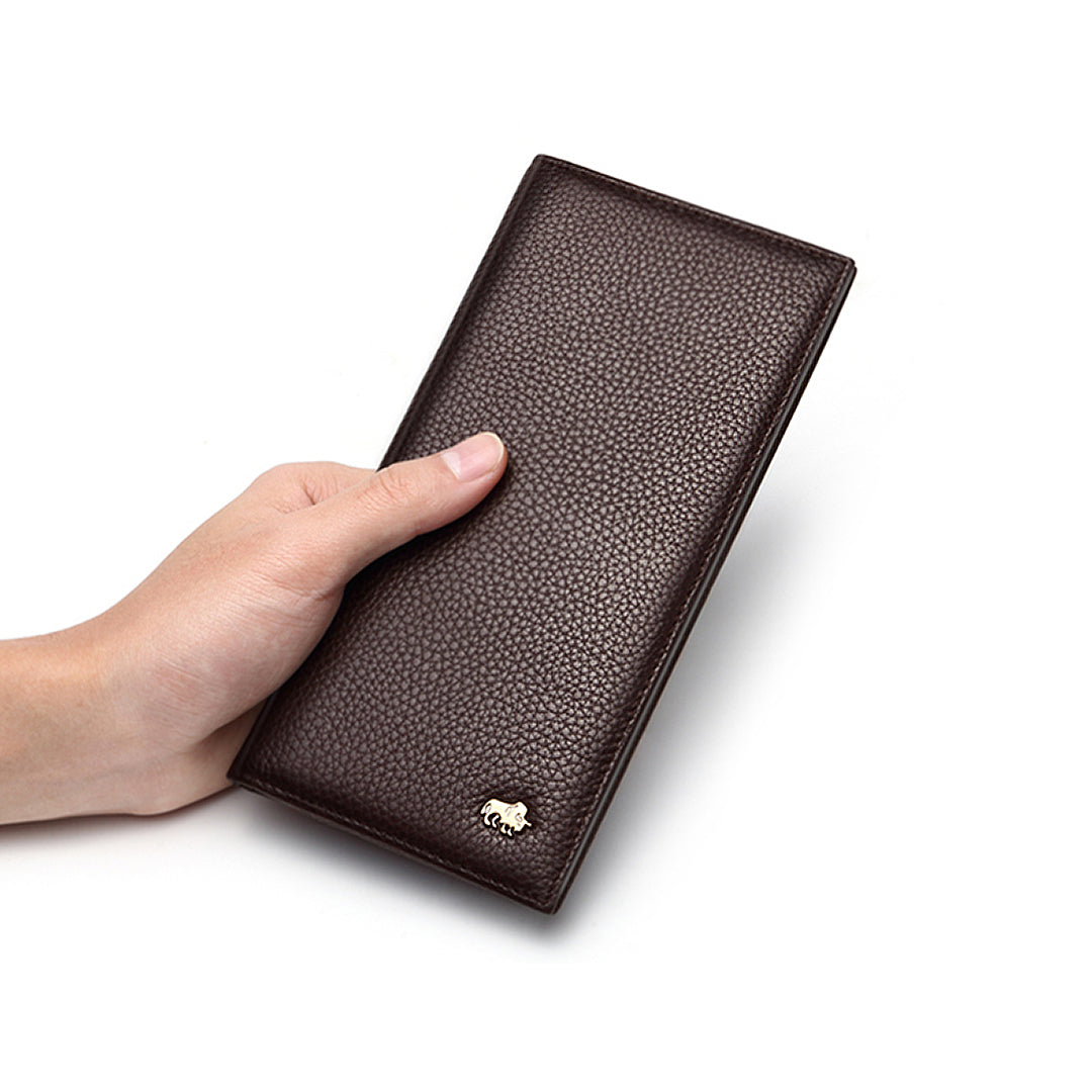 Herren Geldbörse aus echtem Leder – Premium Lange Version
