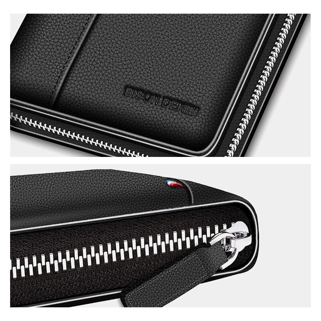 Herrenbörse aus echtem Leder – Minimalistischer Stil