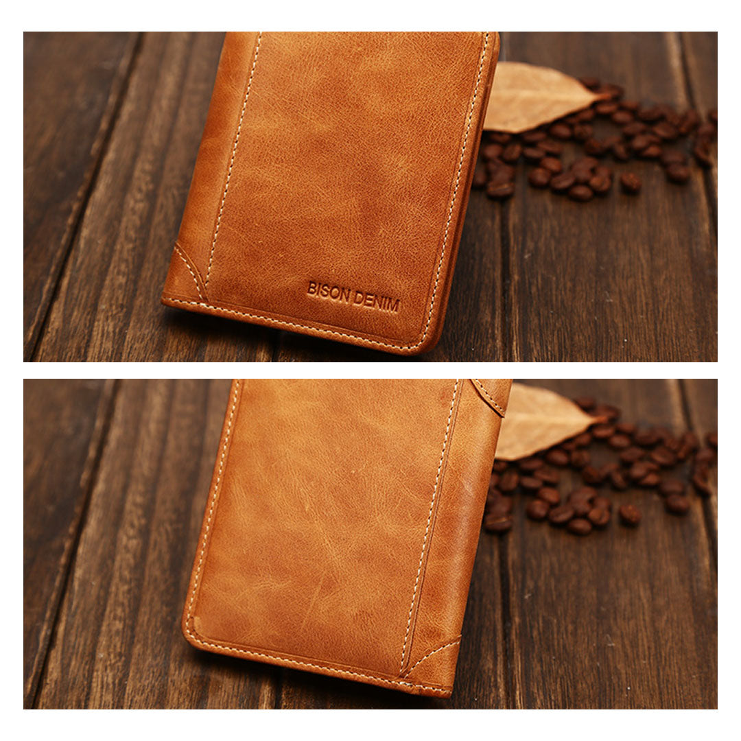 Herren Geldbörse aus echtem Leder Vintage