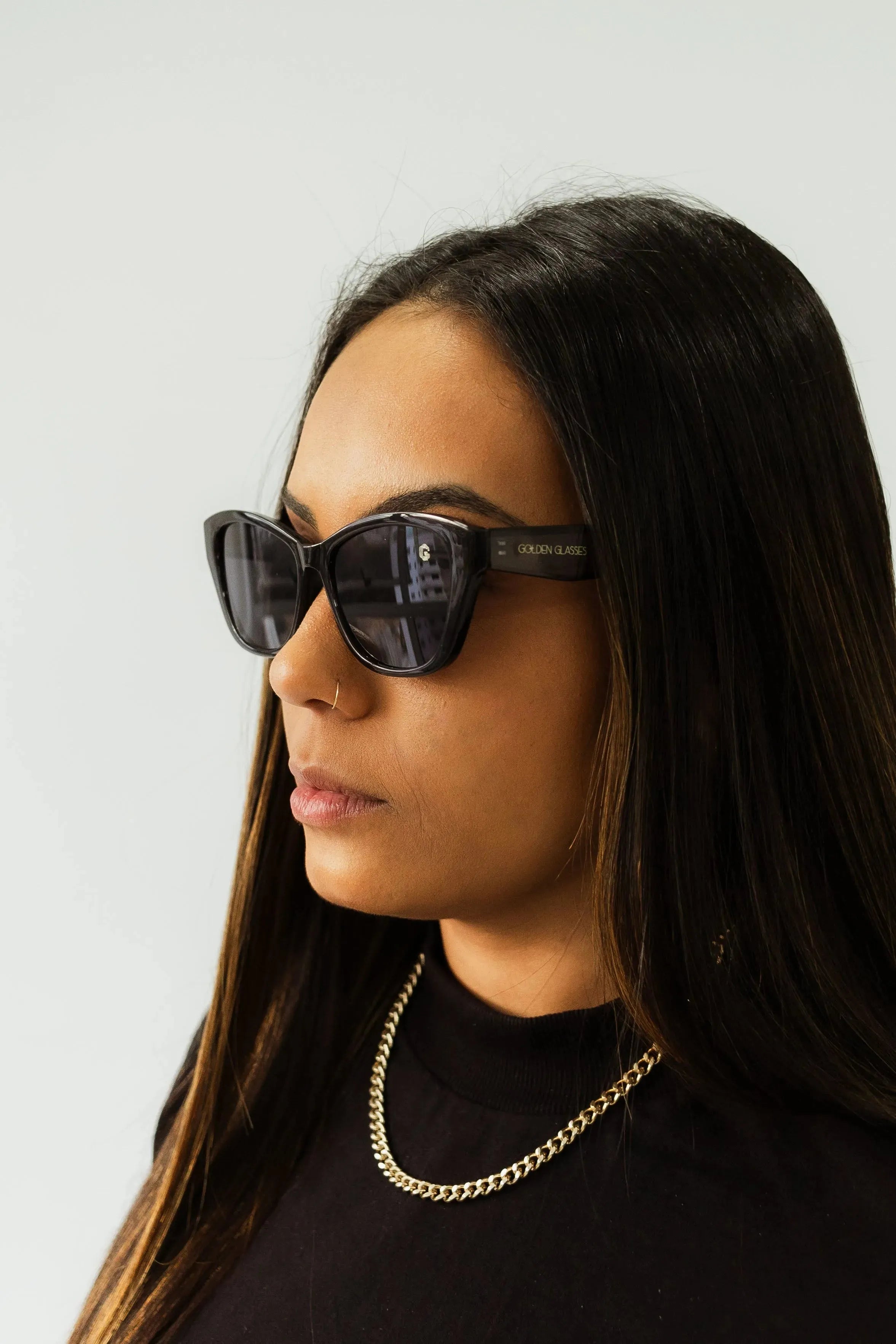 Damen Sonnenbrille Aurora Schwarz