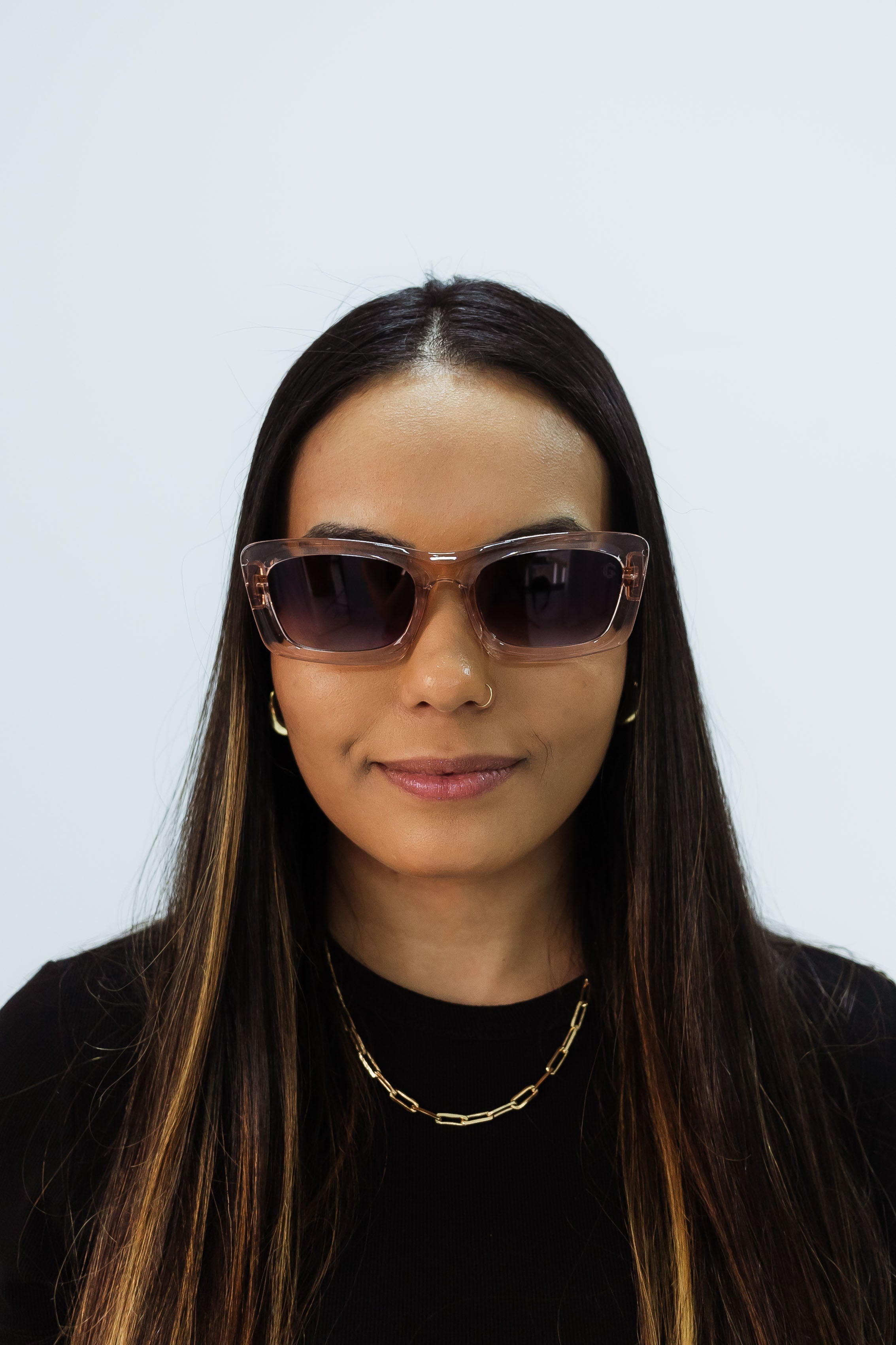 Damen Sonnenbrille Fantasy Rosé/Tierdruck