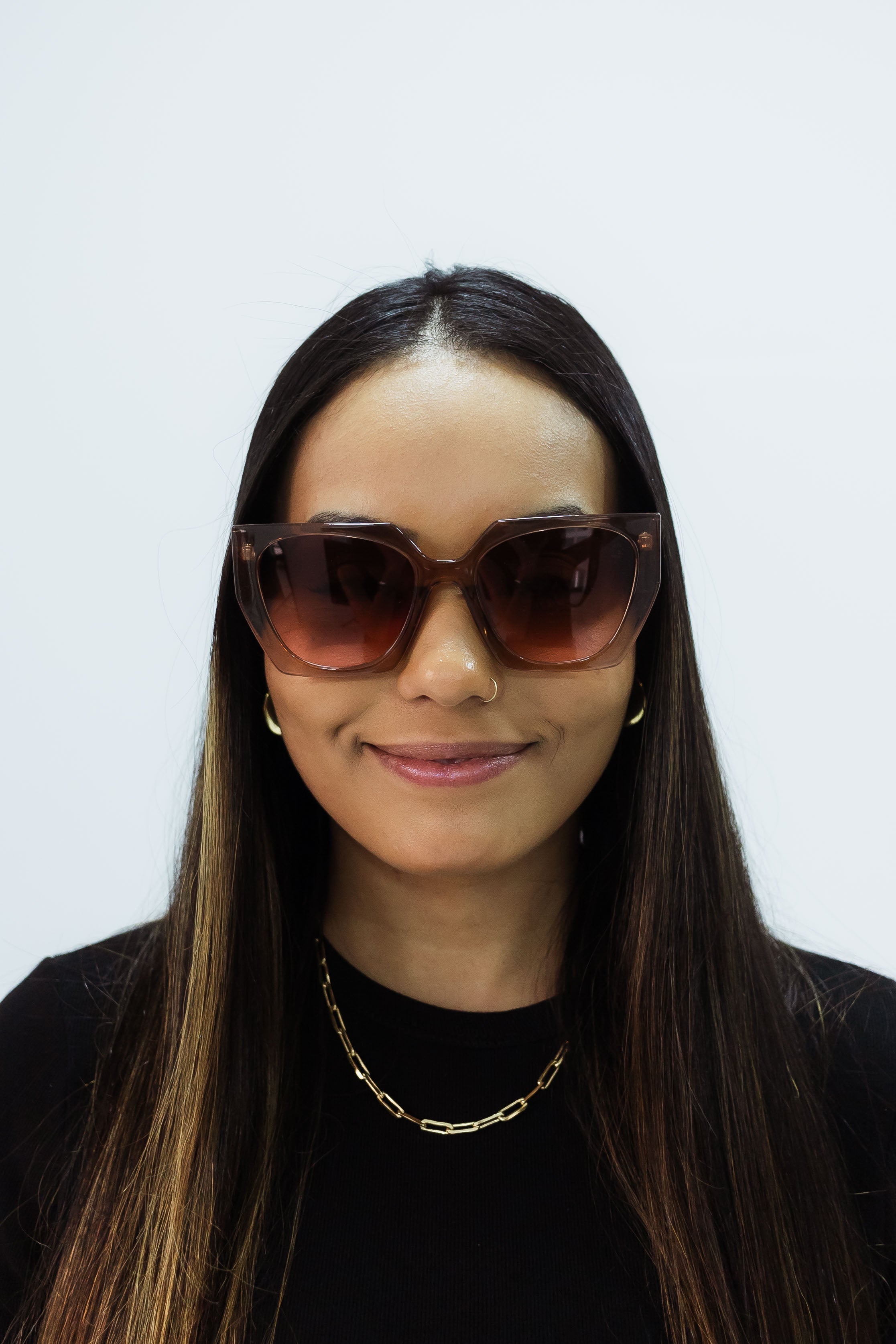 Damen Diamant Rosé Sonnenbrille