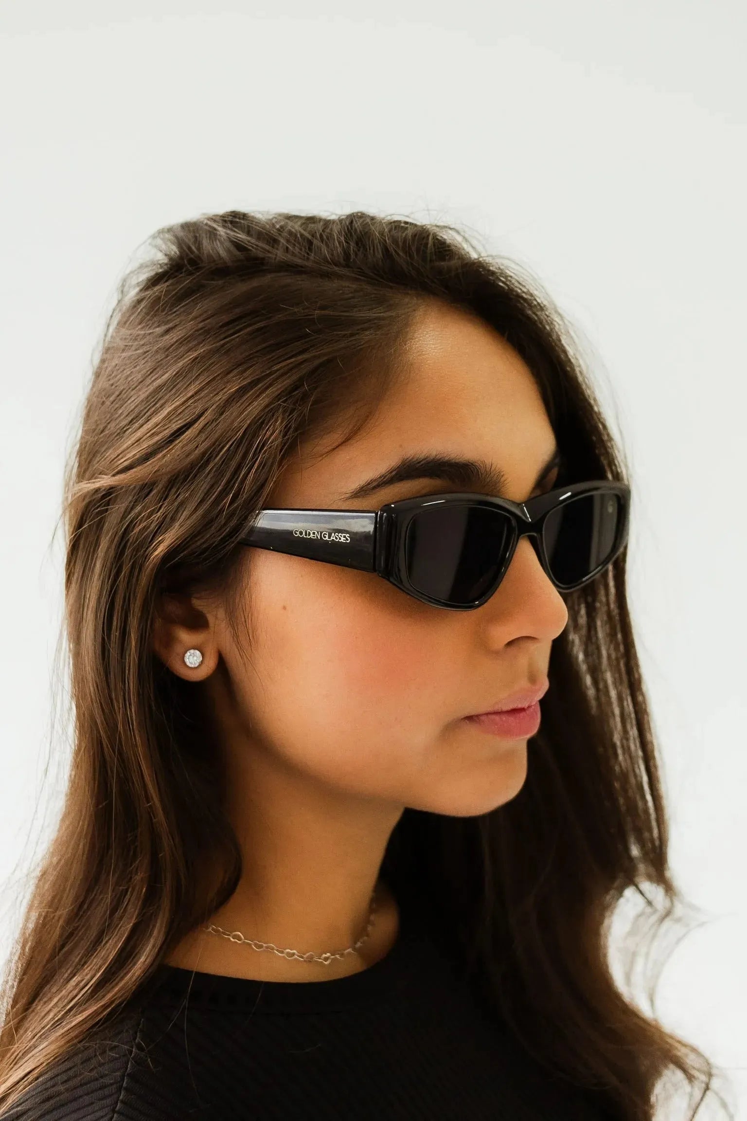 Damen Sonnenbrille Schwarz Eleganz