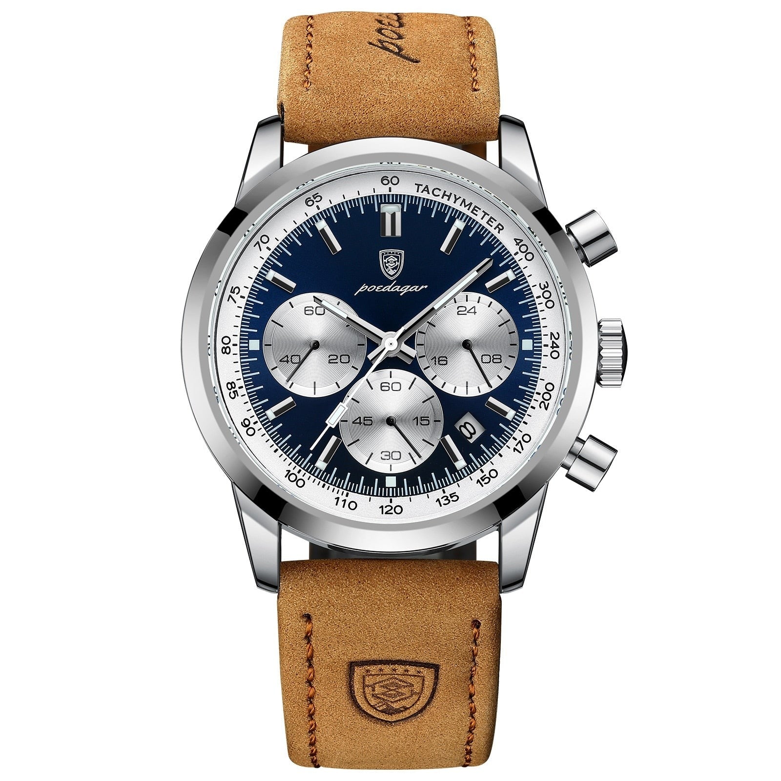 Herren Casual Lederuhr Homeni