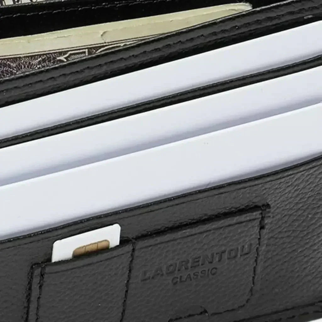 Herren Leder Geldbörse Laorentou