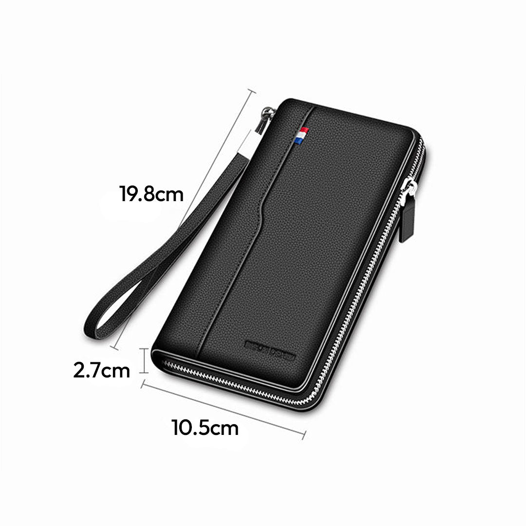 Herrenbörse aus echtem Leder – Minimalistischer Stil