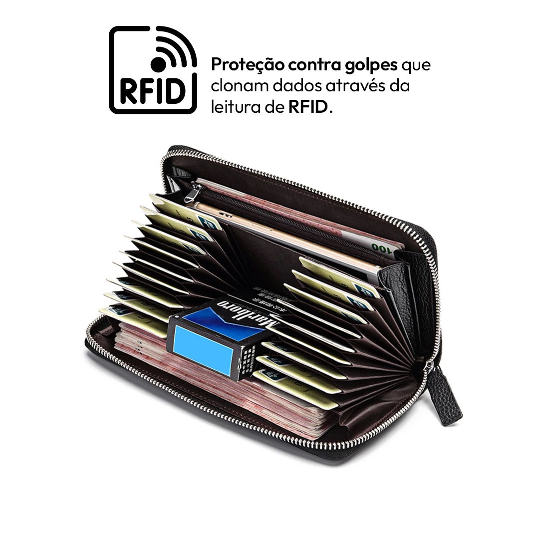 Herrenbörse aus echtem Leder – Minimalistischer Stil