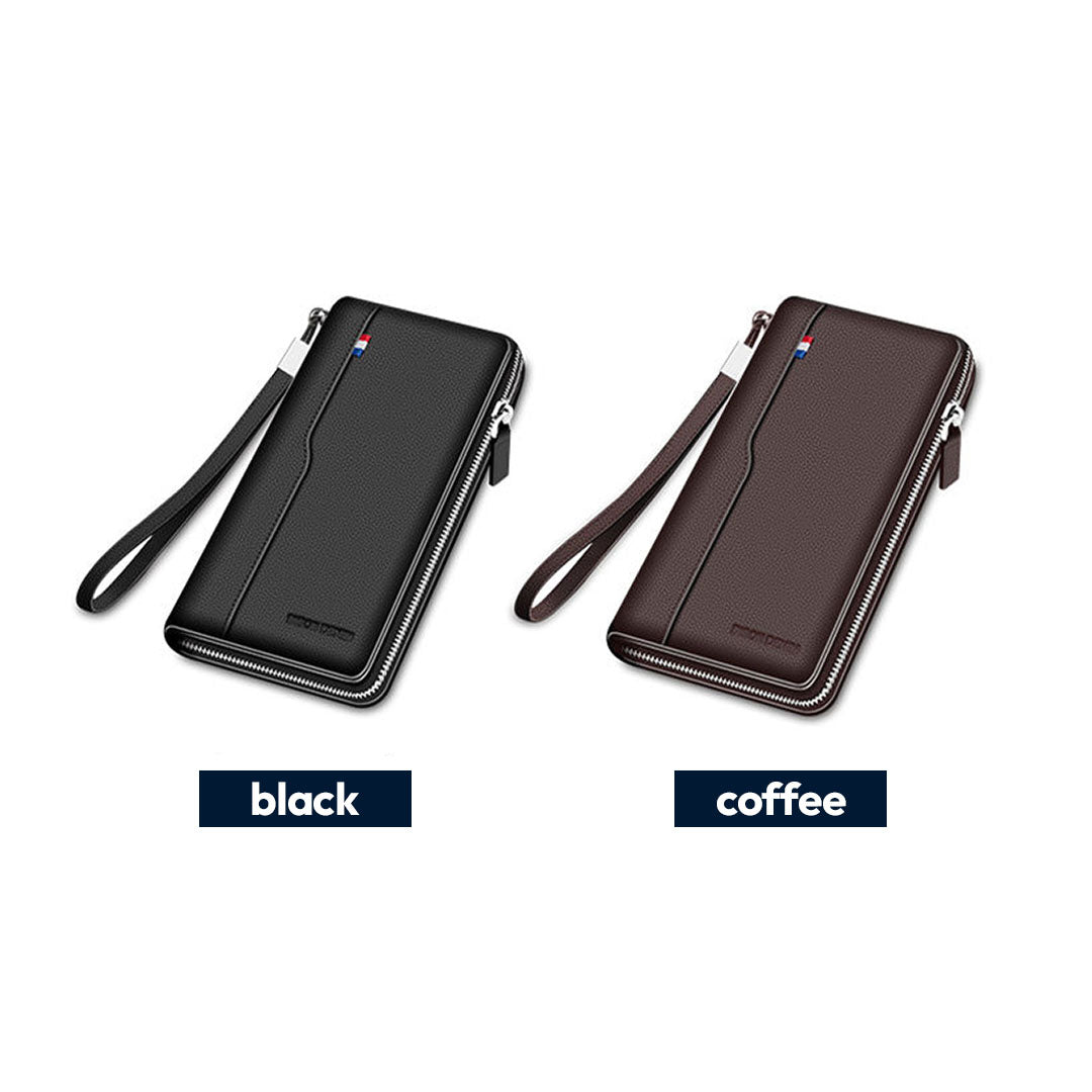 Herrenbörse aus echtem Leder – Minimalistischer Stil