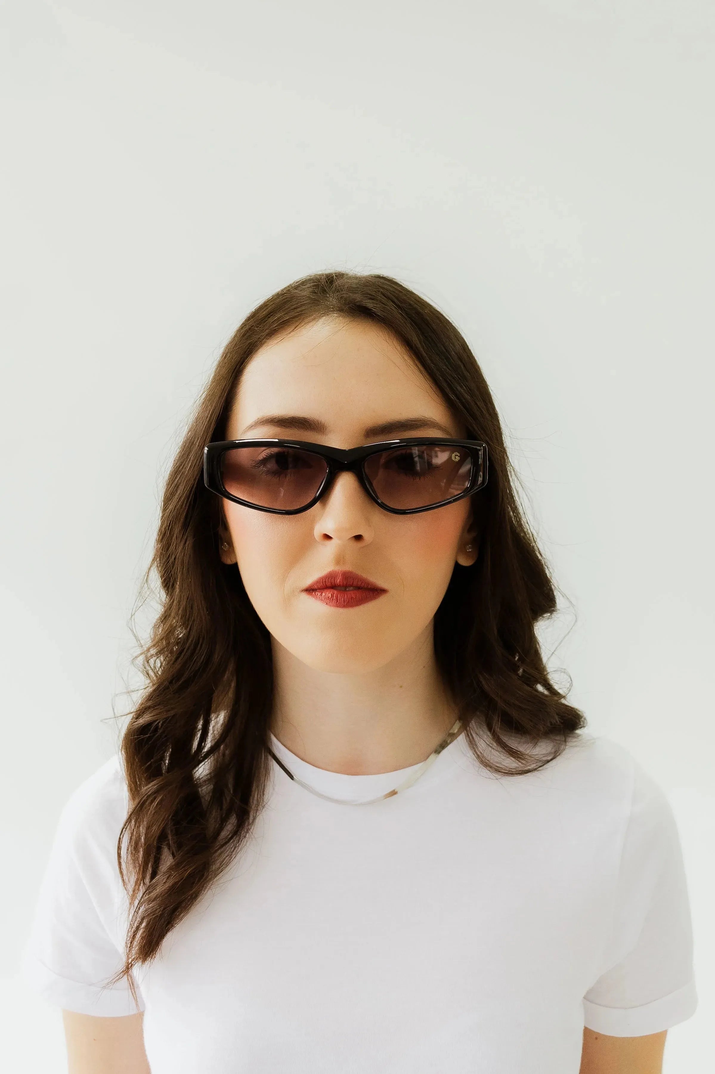 Damen Sonnenbrille Eleganz Schwarz Kosmetik