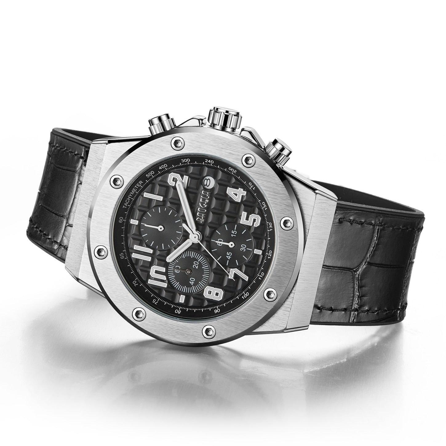 Herren Lederuhr Nexus