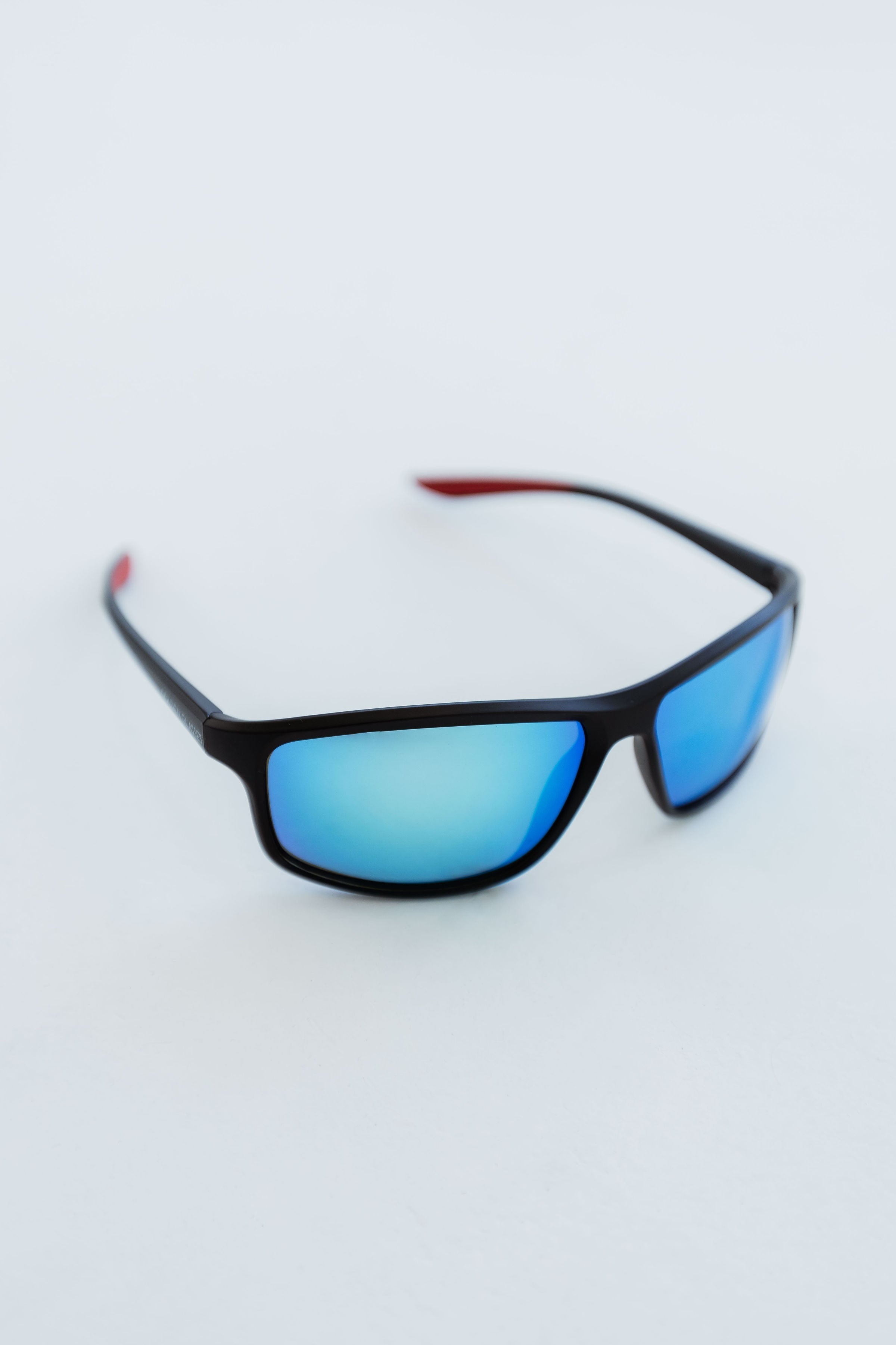 Männer Polarized Schwarz und Blau Sport Sonnenbrille