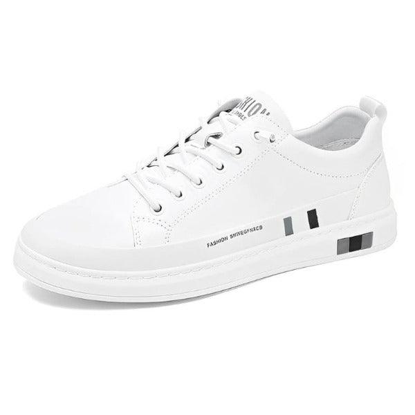 Herren Leder Sneakers Flach