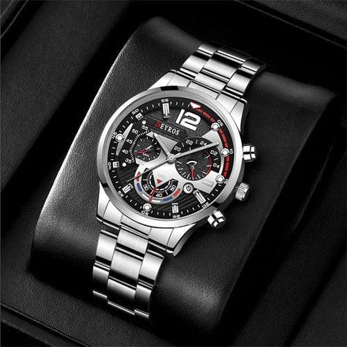 Herren Luxus Uhr + Geschenk